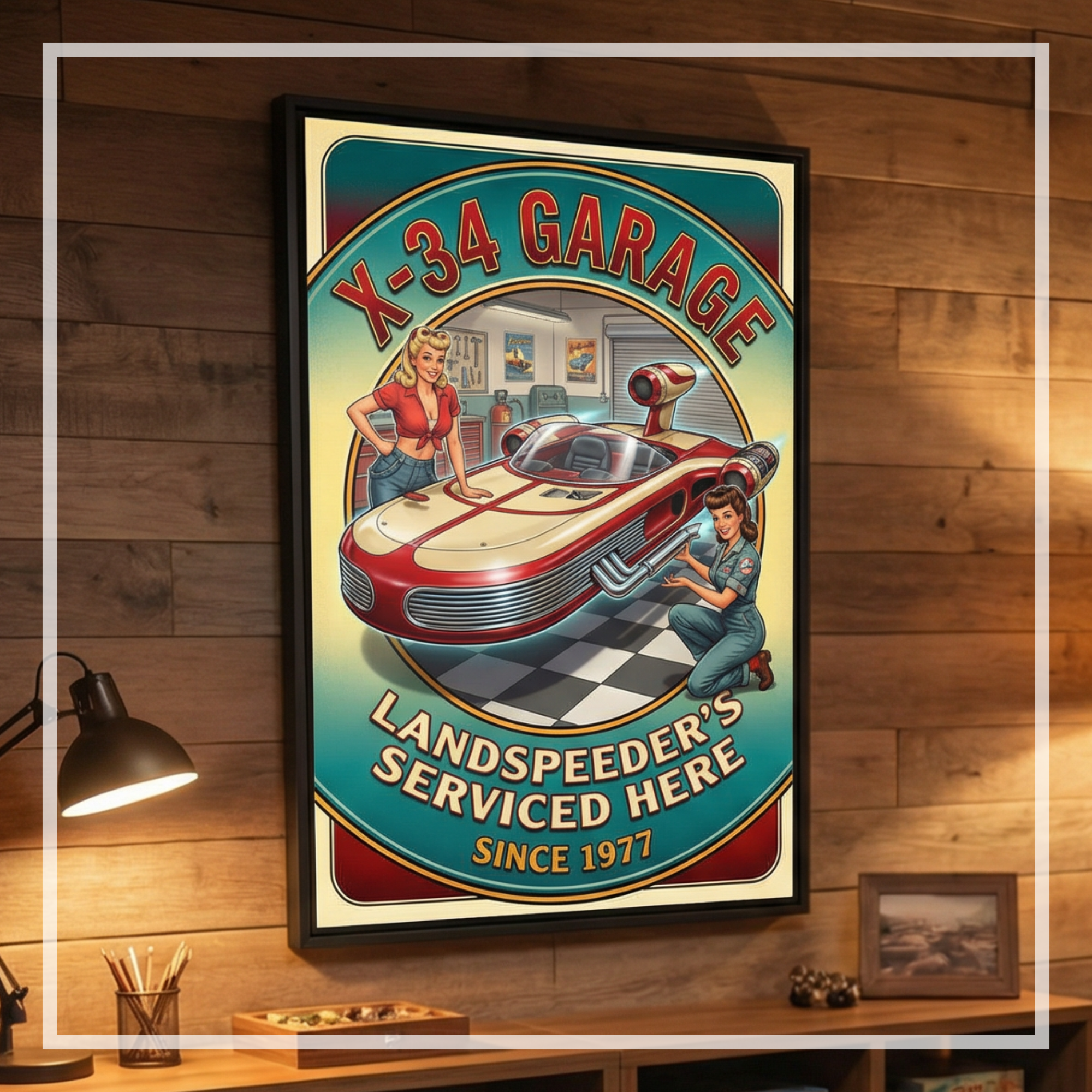 X-34 Landspeeder: Wall Art