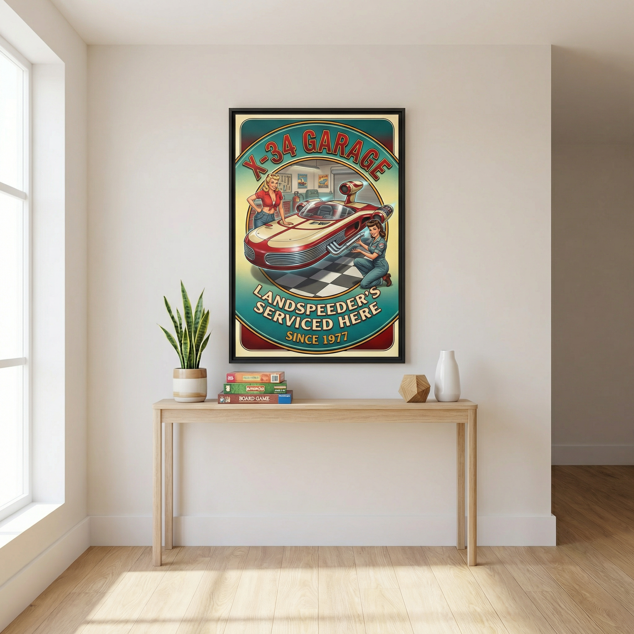 X-34 Landspeeder: Wall Art