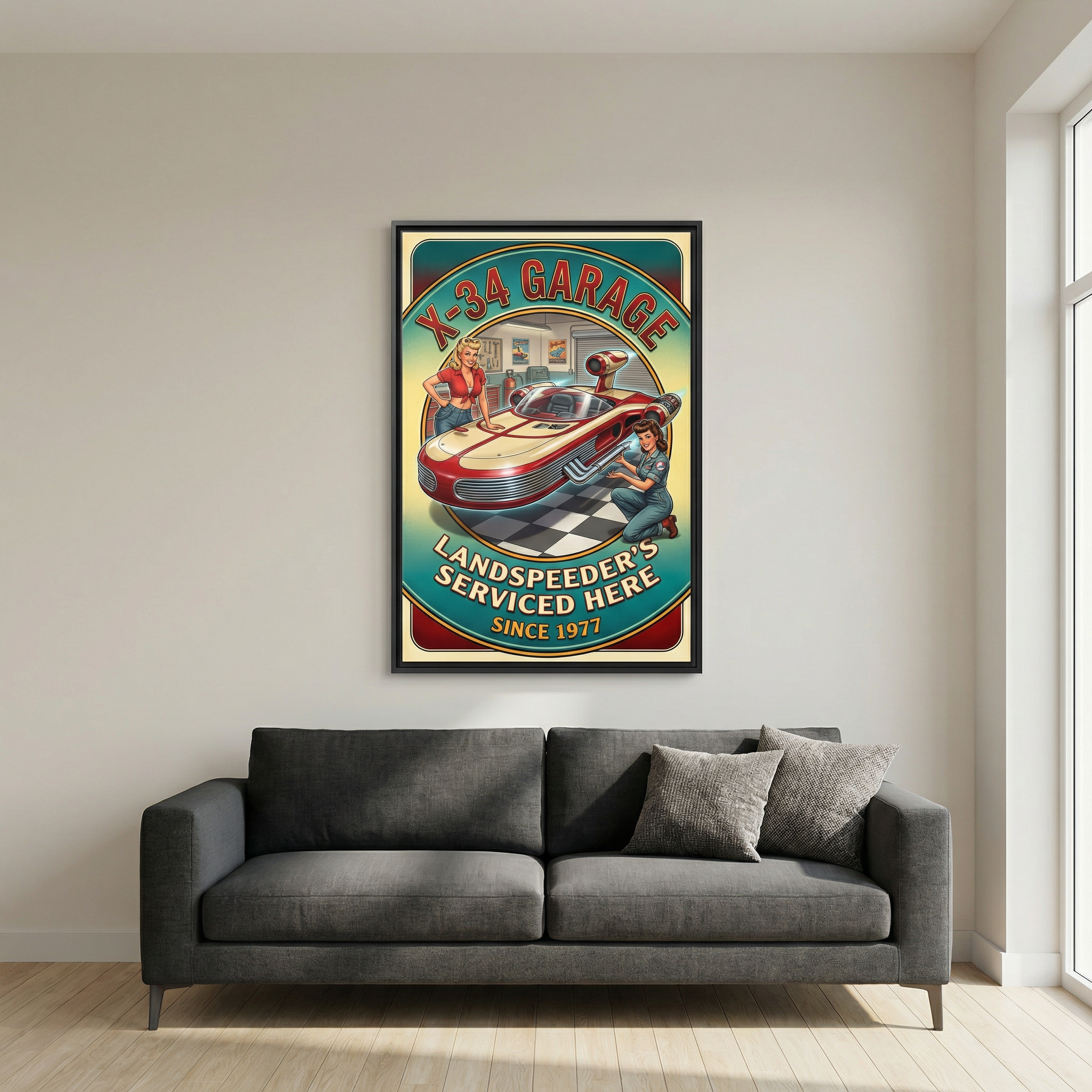 X-34 Landspeeder: Wall Art