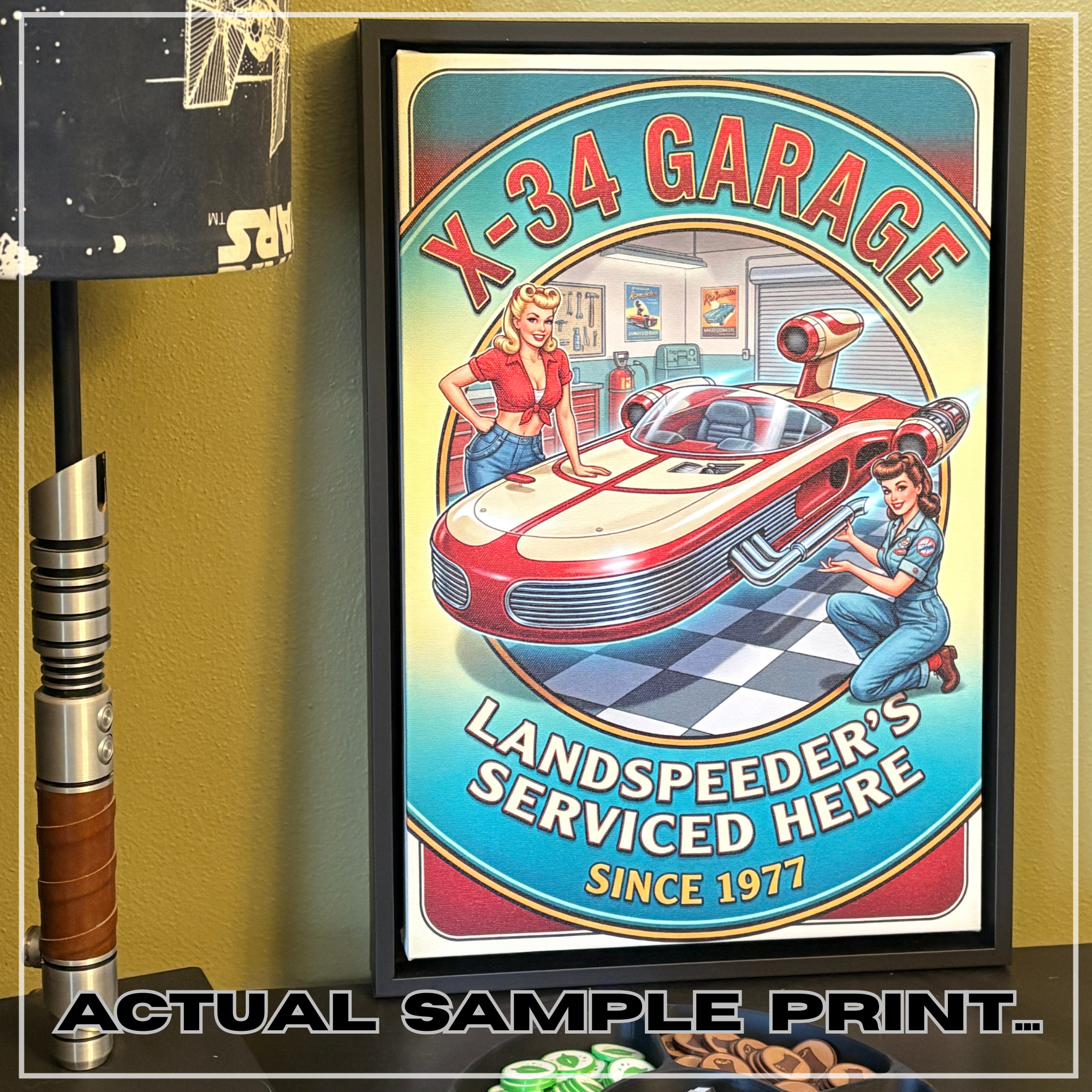 X-34 Landspeeder: Wall Art