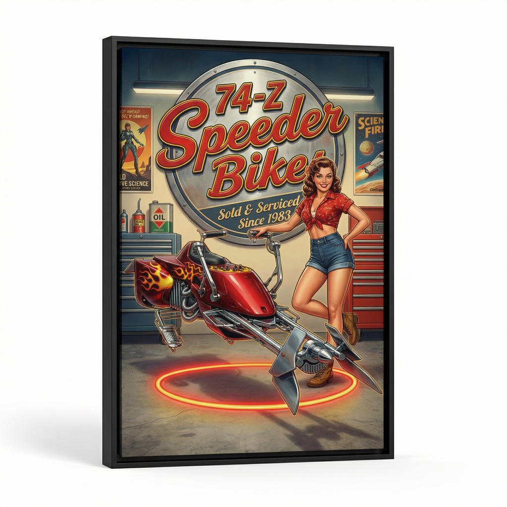 74-Z Speeder Bike: Wall Art