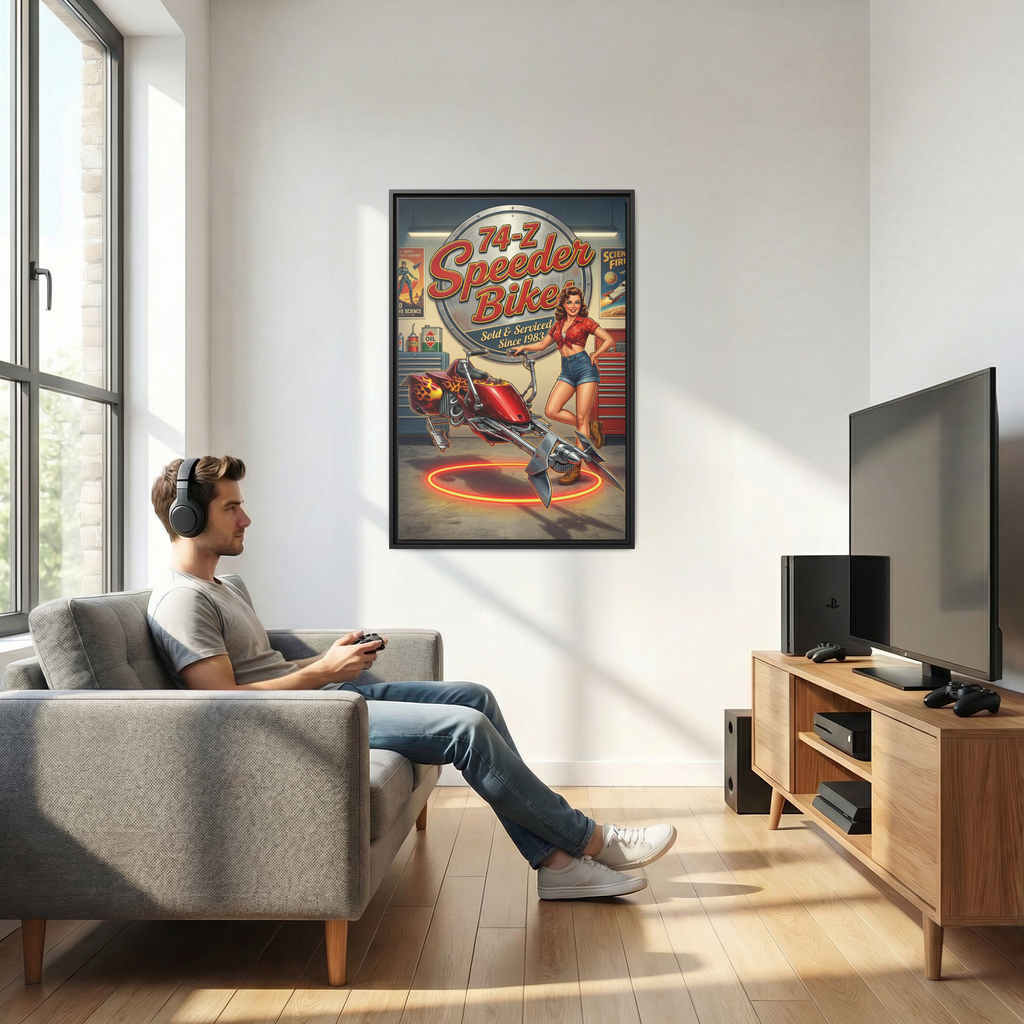 74-Z Speeder Bike: Wall Art