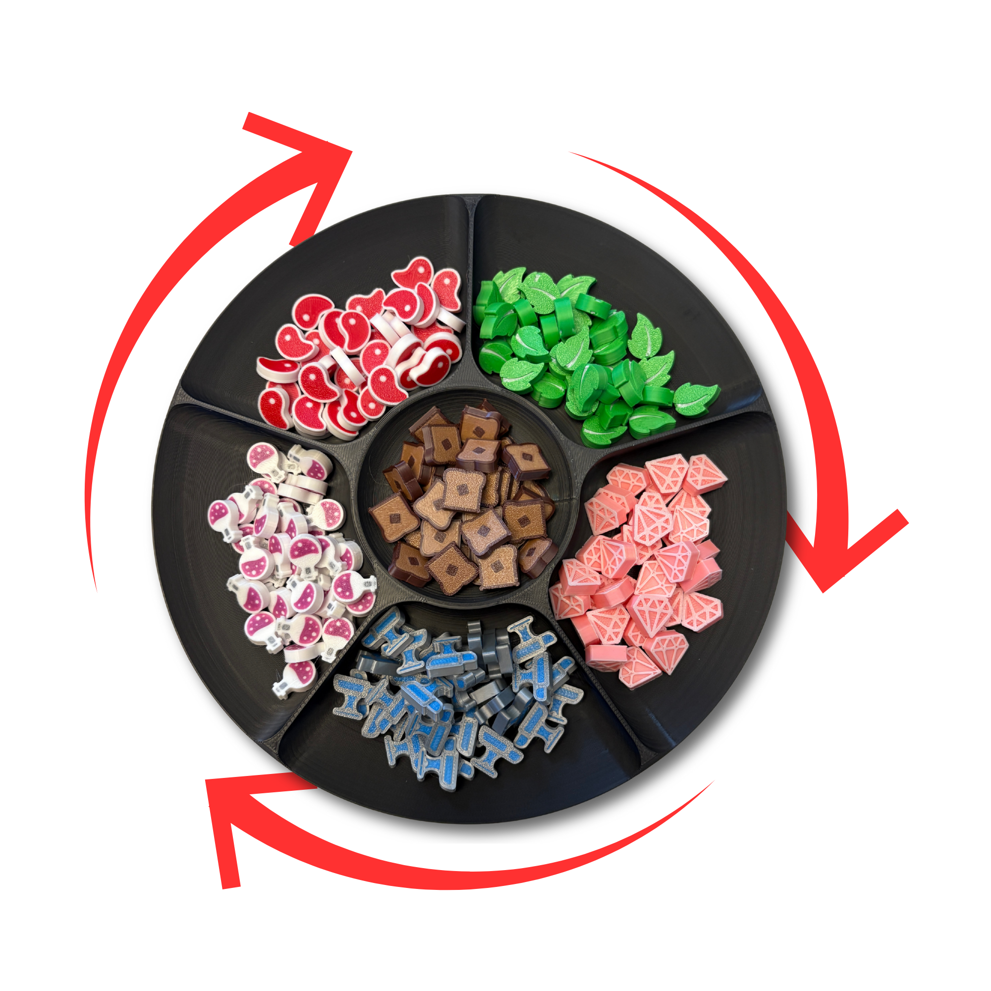 7.75" Lazy Susan Resource Tray