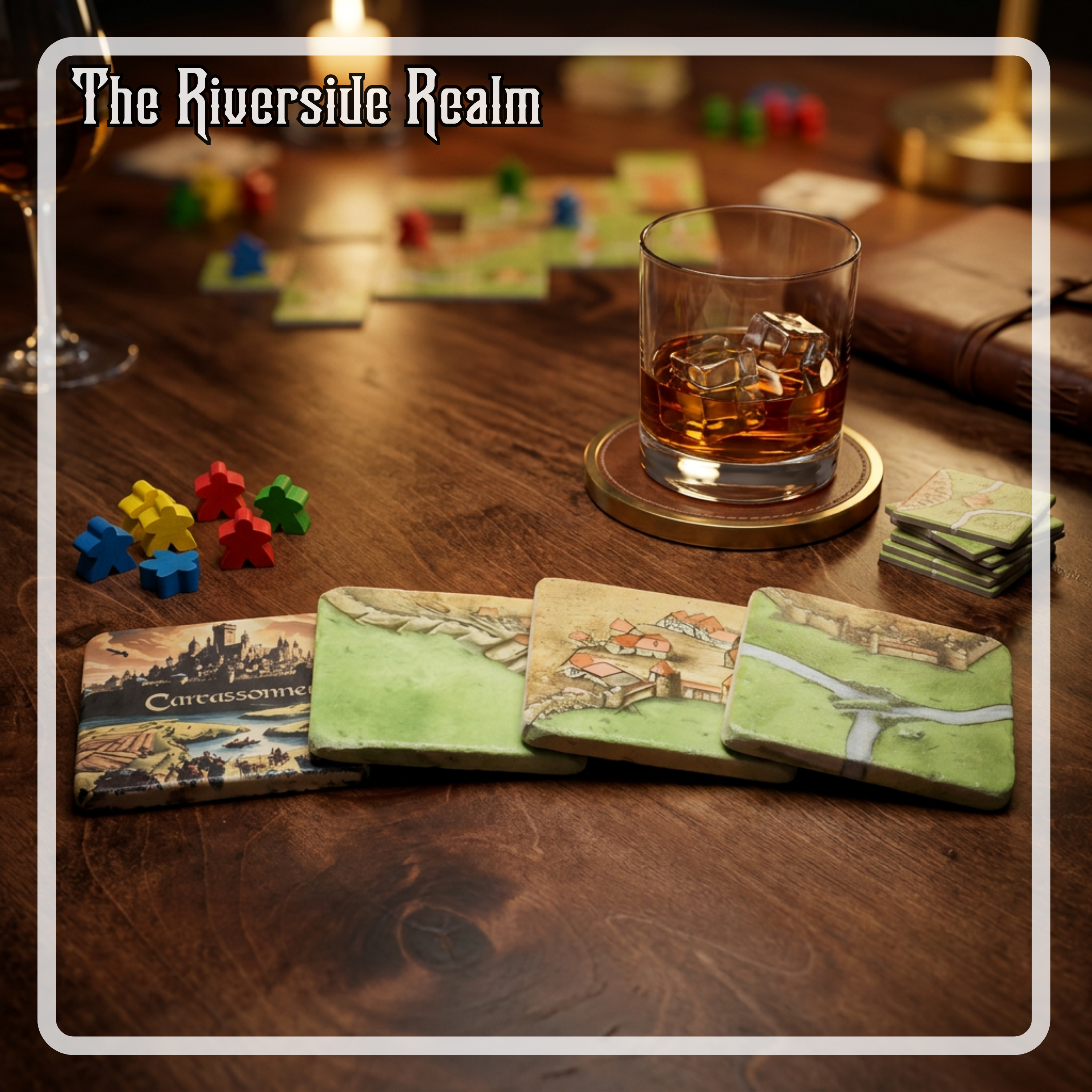 Coaster Set: Carcassonne