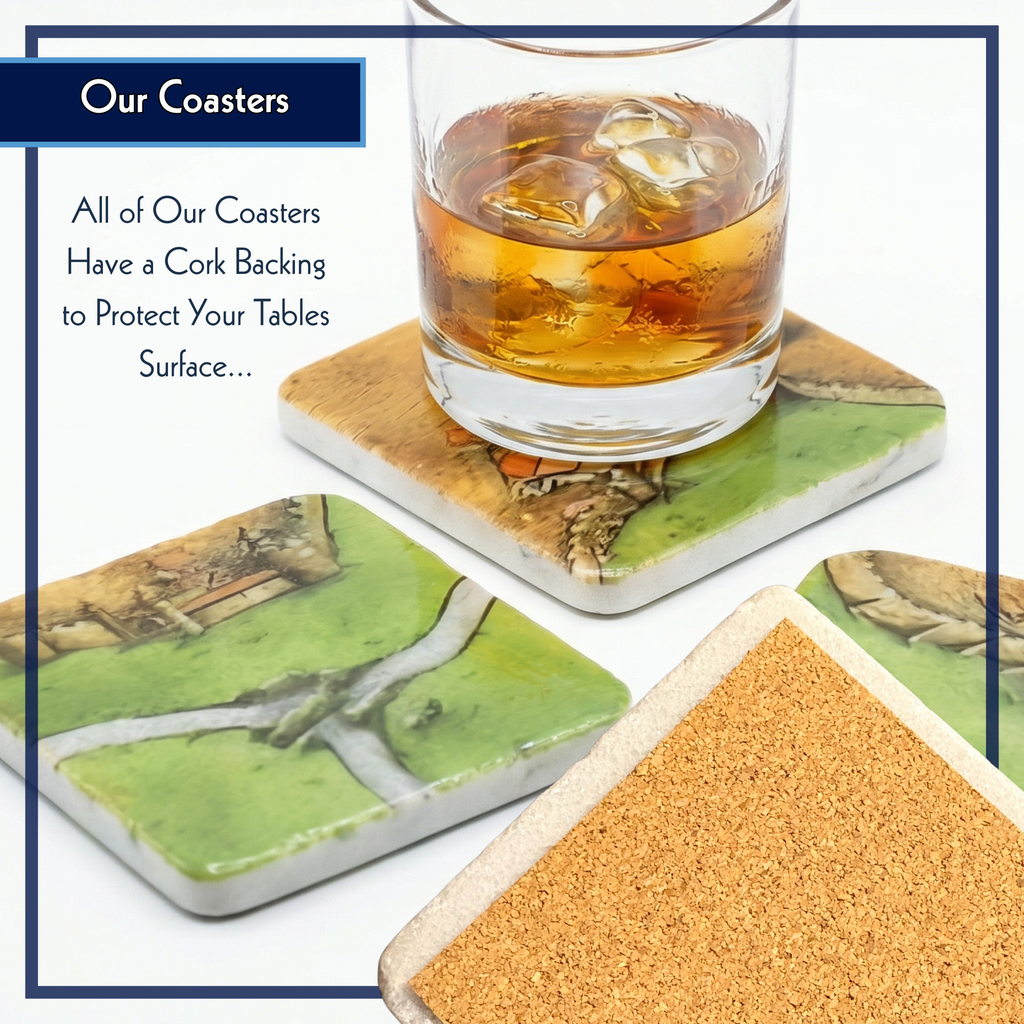 Coaster Set: Carcassonne