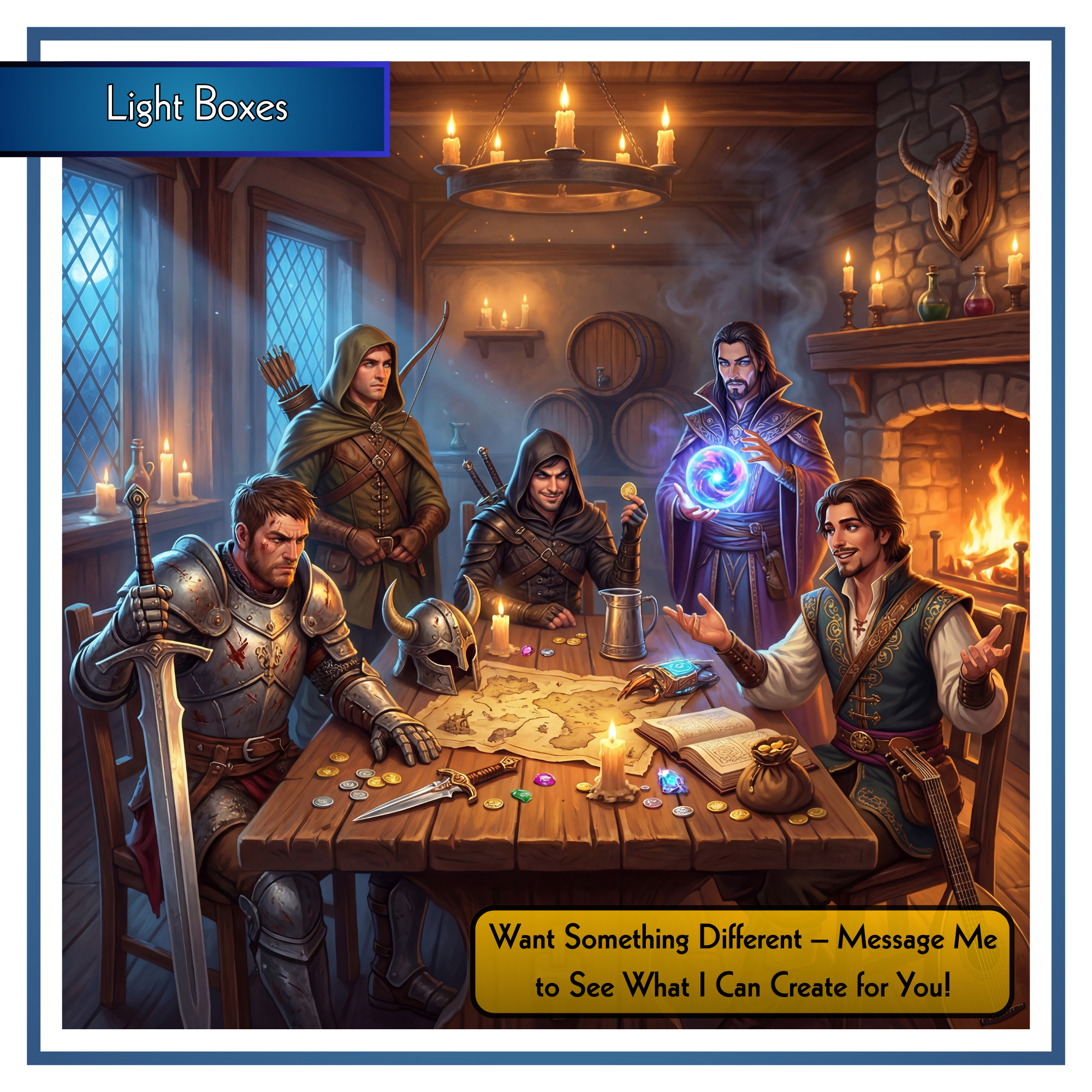 D&D Character Light Box