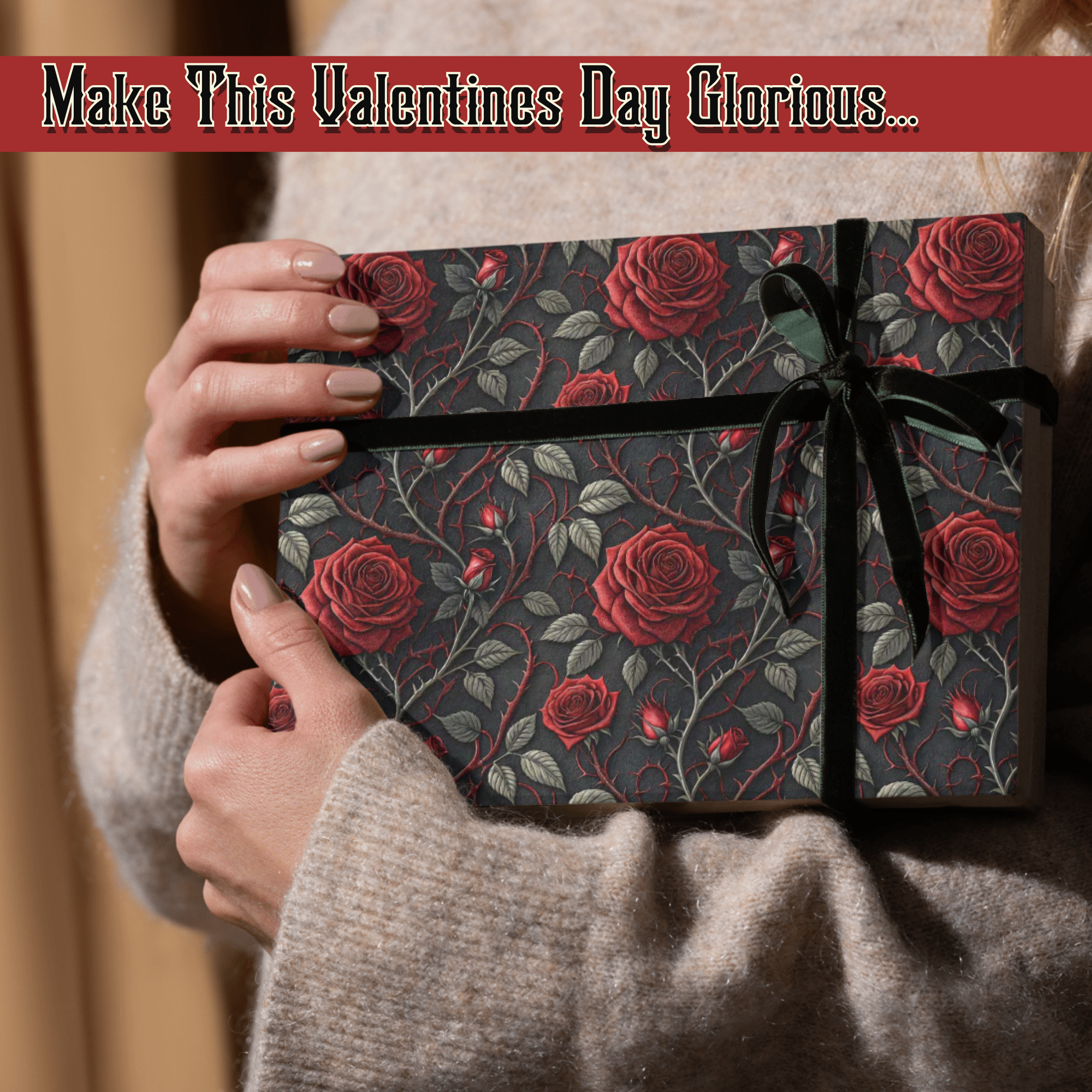 Gothic Roses: Wrapping Paper