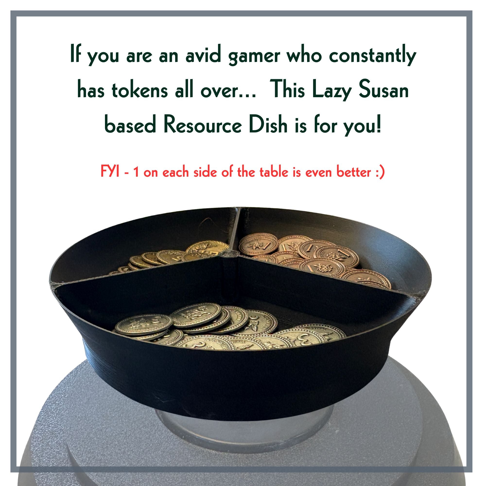 5.5" Lazy Susan Resource Tray