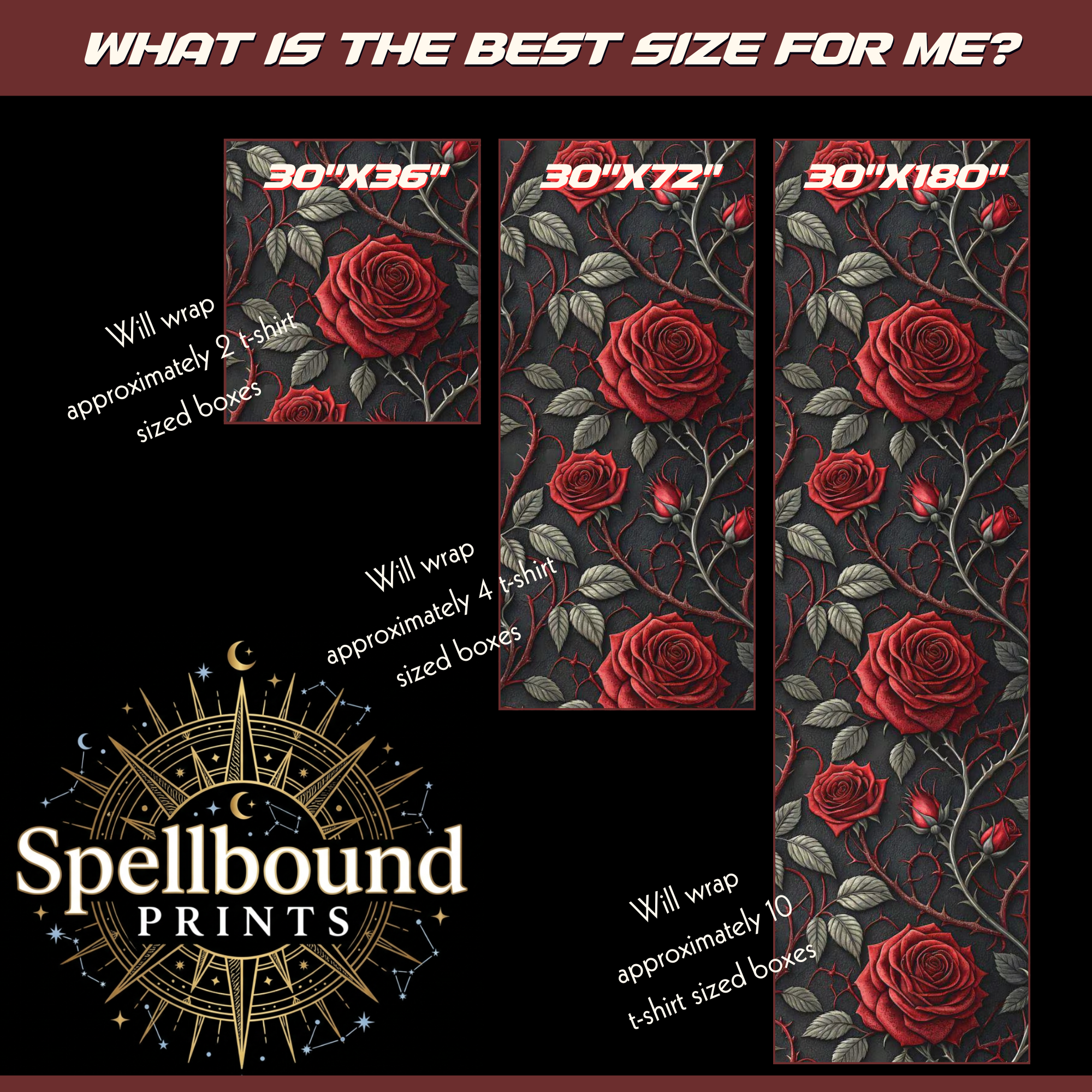 Gothic Roses: Wrapping Paper