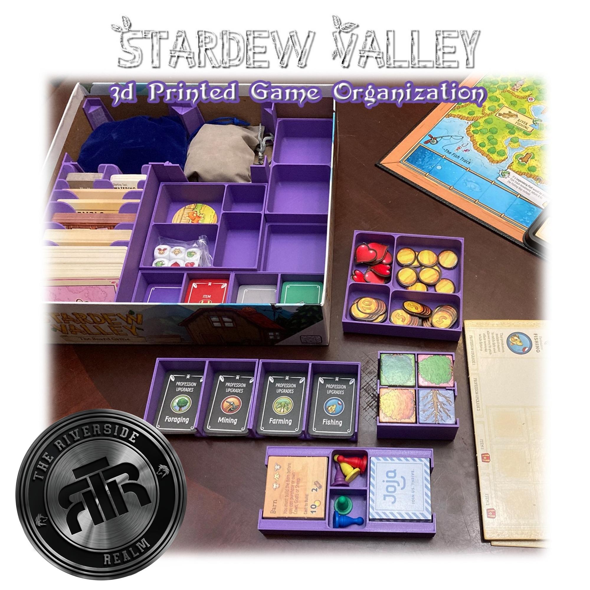 Game Organizer: Compatible with Stardew Valley - Durable PLA+ Insert Trays